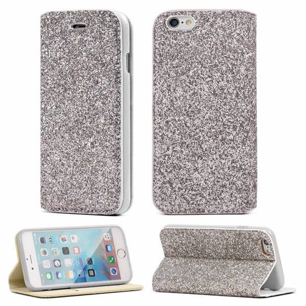 Etui Slim Glitter Gorilla Tech Argent  Pour Apple iPhone 7/8 plus