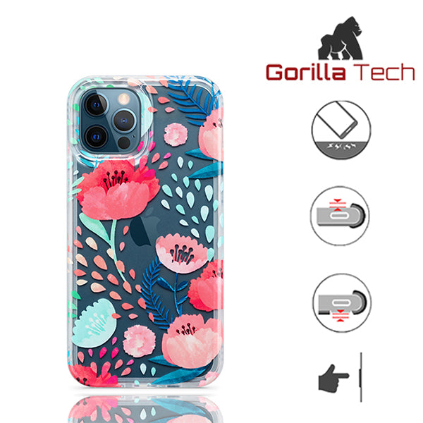 Coque Gorilla Tech Silicone Summer Flower Case Type 3 pour iPhone X/XS