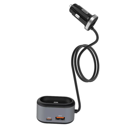 Chargeur Voiture / Prise Allume cigare Multifonctionnel XO Fast Charger 4 Entrées Avec Puce PD Et Chargeur AirPod