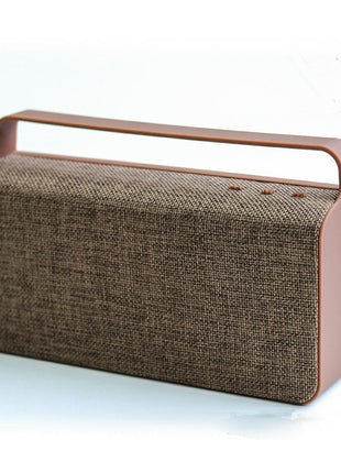 Enceinte bluetooth marron