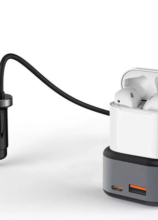 Chargeur Voiture / Prise Allume cigare Multifonctionnel XO Fast Charger 4 Entrées Avec Puce PD Et Chargeur AirPod