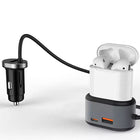 Chargeur Voiture / Prise Allume cigare Multifonctionnel XO Fast Charger 4 Entrées Avec Puce PD Et Chargeur AirPod