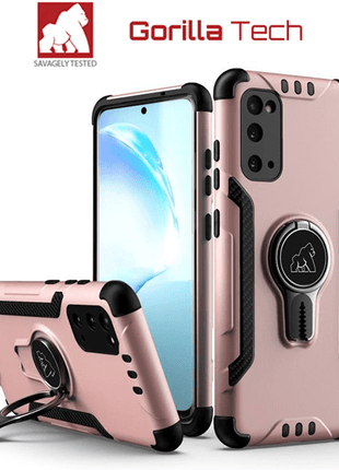 Coque New Armor Magnetique Gorilla Tech Rose Pour Samsung Galaxy S20 Plus