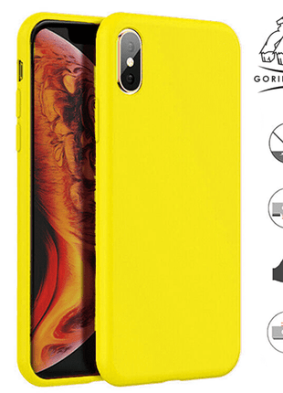 Coque En Silicone Gorilla Tech Jaune Qualité Premium Pour Apple iPhone 11 Pro Max