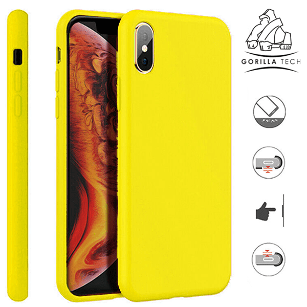 Coque En Silicone Gorilla Tech Jaune Qualité Premium Pour Apple ihone 6/6s