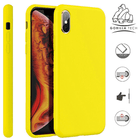 Coque En Silicone Gorilla Tech Jaune Qualité Premium Pour Apple iPhone XR