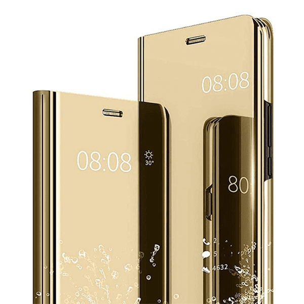 Etui View Cover Or Interieur Gel  Pour Samsung Galaxy S9