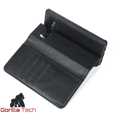 Etui Portefeuille premium Gorilla Tech 2 en 1 (étui+coque) Noir Pour Apple iPhone 13