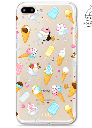 Coque En gel Gorilla Tech Summer Edition Ice Cream Pour Apple iPhone X/XS