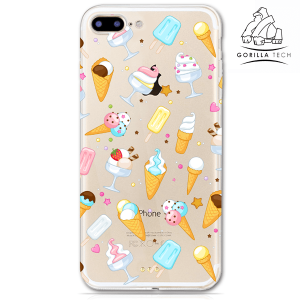 Coque En gel Gorilla Tech Summer Edition Ice Cream Pour Apple iPhone X/XS