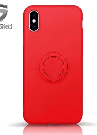 Coque ring silicone Gadget Shield rouge pour Samsung Galaxy A20/A30/M10S