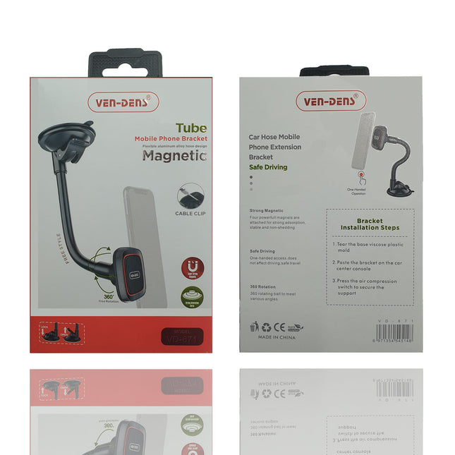 Support Auto/Voiture Magnétique VEN-DENS Noir