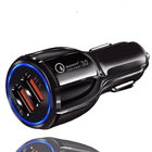 Chargeur voiture / allume cigare fast charger noir 2 entrées