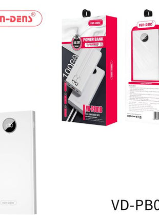 Power bank - External 2in1 USB -C and Ligthning battery 22.5W 10 000mah Ven-Dens VD-PB018