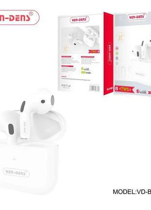 Ecouteur Bluetooth Blanc Ven-Dens VD-BT010 Compatible IOS et Android 200mAh