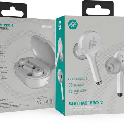 Ecouteur Bluetooth Airtime PRO 2 Blanc Compatible IOS Et Android (qualité platine)