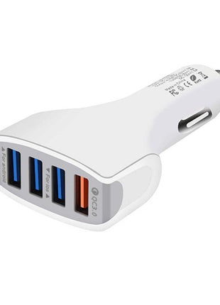 Chargeur Voiture / Prise Allume Cigare Blanc 7A Quick Charge