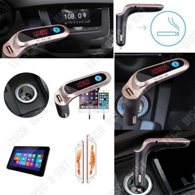Transmetteur fm bluetooth pour prise allume cigare/chargeur voiture CAR 7