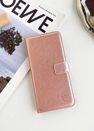 Étui portefeuille classique Gadget Shield pour iPhone 12 mini, or rose