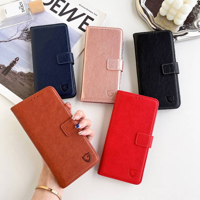 Étui Gadget Shield Classic Book pour Apple iPhone 13 Rouge