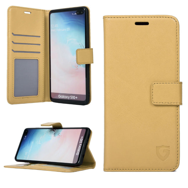 Étui portefeuille classique Gadget Shield pour Samsung Galaxy A3 2017, couleur or