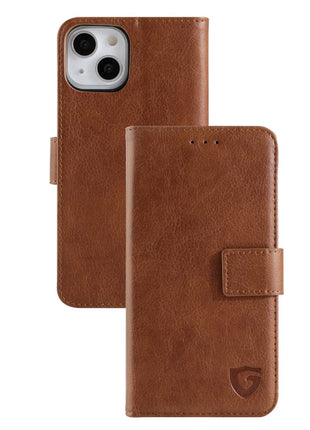 Étui portefeuille classique Gadget Shield pour iPhone 13 Pro, marron