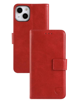 Étui portefeuille classique Gadget Shield pour Samsung Galaxy A14 4G/5G Rouge