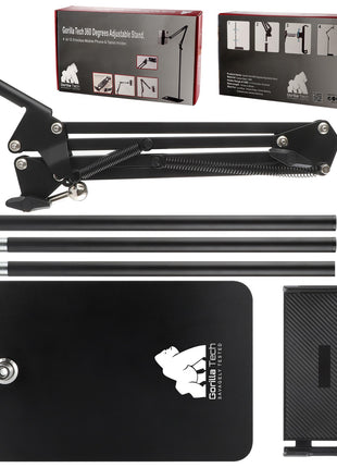 Support Gorilla Tech Pour Smartphone Et Tablette Extensible 360 Degrés (175CM)