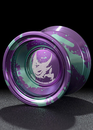 Pack de 10 Yoyo Ball Professionnel Qualité Premium En Métal Aluminium De Couleur Vert Violet