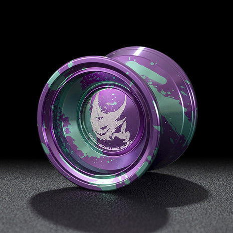 Pack de 10 Yoyo Ball Professionnel Qualité Premium En Métal Aluminium De Couleur Vert Violet