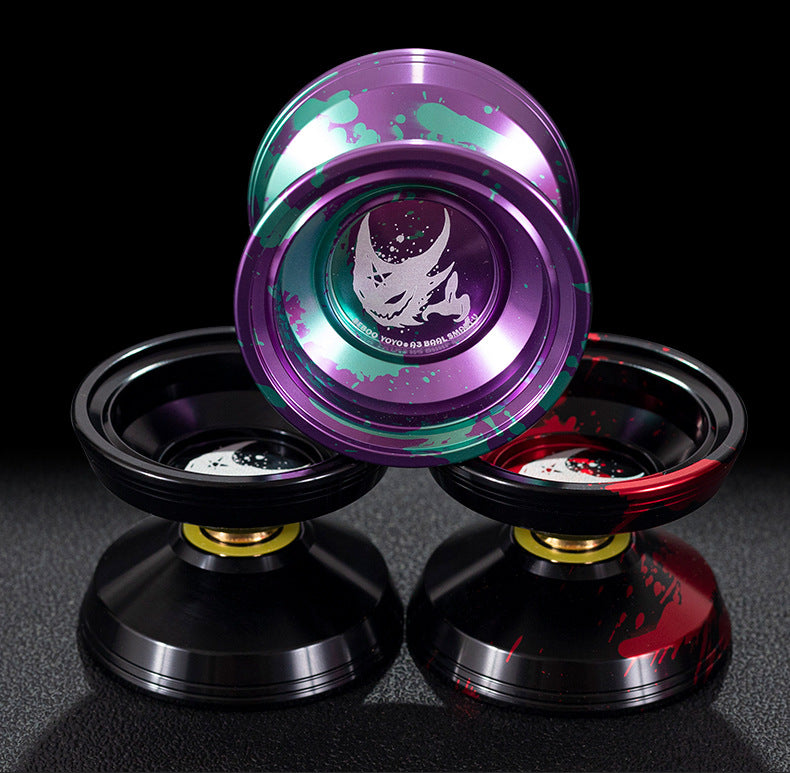 Pack de 10 Yoyo Ball Professionnel Qualité Premium En Métal Aluminium De Couleur Bleu Argenté