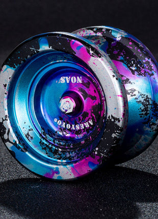 Pack de 10 Yoyo Ball Professionnel Qualité Premium En Métal Aluminium De Couleur Bleu Argenté