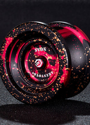 Pack de 10 Yoyo Ball Professionnel Qualité Premium En Métal Aluminium De Couleur Rouge Noir