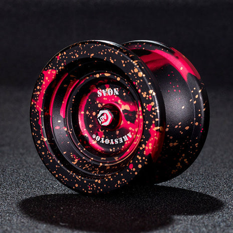 Pack de 10 Yoyo Ball Professionnel Qualité Premium En Métal Aluminium De Couleur Rouge Noir