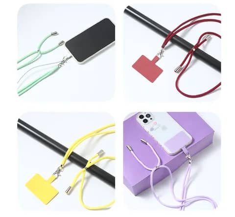 Bandoulière Universel Reglable , Cou Suspendu De Couleur Rouge Pour Coque De Téléphone