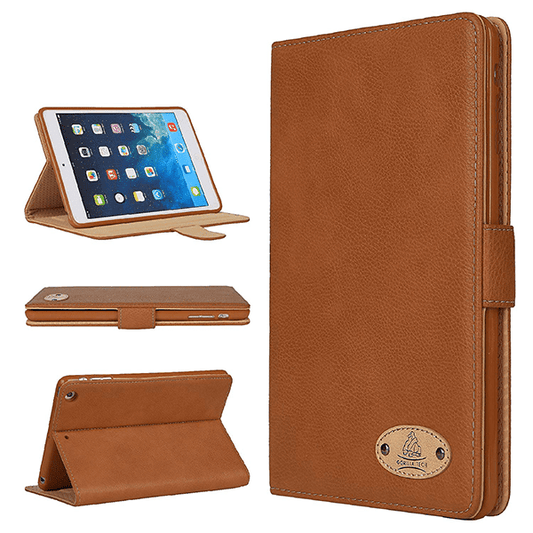 Étui  Magnetique Véritable Cuir Marron Logo Gorilla Tech  pour  iPad Air 3 10.5