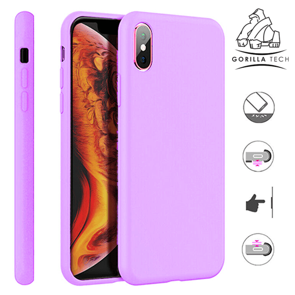 Coque En Silicone Gorilla Tech Violet Qualité Premium Pour Apple iPhone XR
