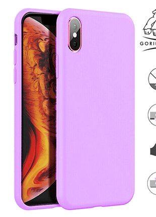 Coque En Silicone Gorilla Tech  Qualité Violet Premium Pour Apple iphone 11 Pro