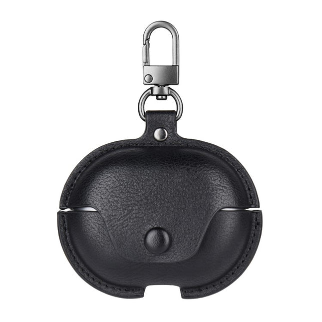 Coque De Protection Effet Cuir Noir pour Airpods Pro 3