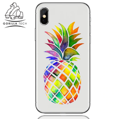 Coque En Gel Gorilla Tech Summer Edition Ananas Multicolor Pour Apple iPhone XS Max