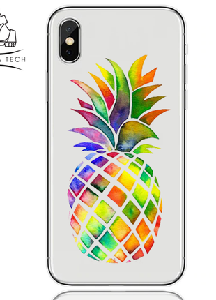 Coque en gel Gorilla Tech summer edition ananas multi pour Huawei P30