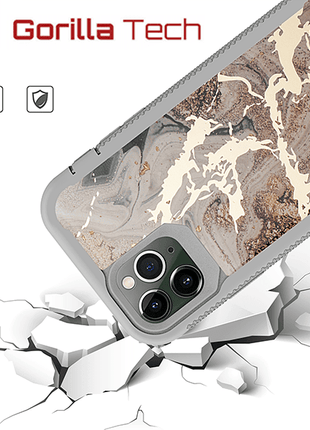Coque Gorilla Tech Builder Marble Argent Pour Apple  iPhone X/XS