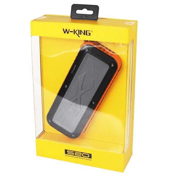 Enceinte bluetooth W-King waterproof S20 orange