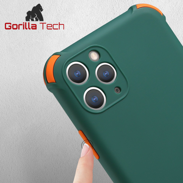 Coque Silicone Shockproof Gorilla Tech Vert Pour Apple iPhone 12/12 Pro (6.1")