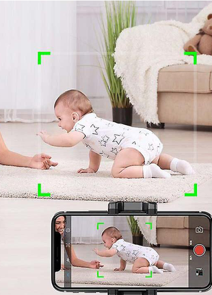 Support smartphone tracking 360° IA noir (qualité premium)