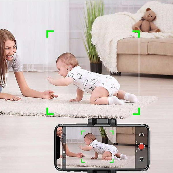 Support smartphone tracking 360° IA noir (qualité premium)