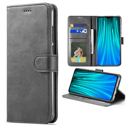 Etui portefeuille noir interieur gel pour Samsung Galaxy A41 (bulk)