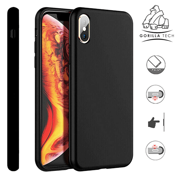 Coque En Silicone Gorilla Tech Noir Qualité Qremium Pour Apple iPhone 6/6s