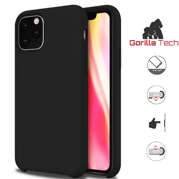 Coque En Silicone Gorilla Tech Noir Qualité Premium Pour Apple iPhone 11 Pro Max