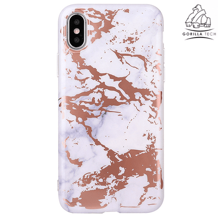 Coque  Marble Granite Blanc Gel Gorilla Tech Pour Apple iPhone X/XS